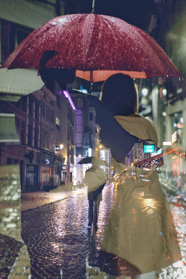 Sous la pluie